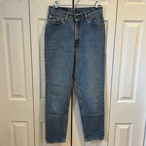 Levi's 512 Slim Fit Tapered Leg Denim Jeans Blue 11 Short Vintage 90s